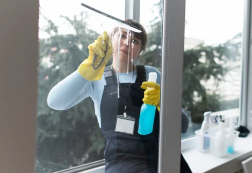 Nettoyage de vitres intérieures et extérieures à Bricquebosq